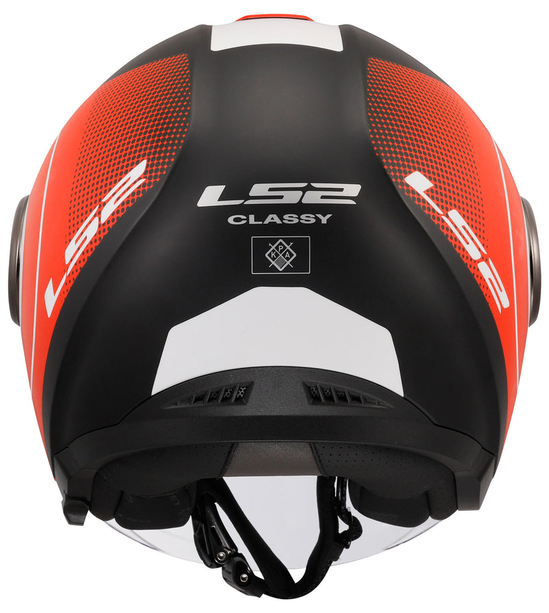 Load image into Gallery viewer, Ls2 jethelm of620 classy disko helmet of620 classy disko m bl red white