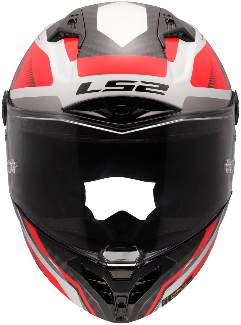 Load image into Gallery viewer, Ls2 integraalhelm ff805 thunder carbon gp raute helmet ff805 thunder gp diamond white red gr.