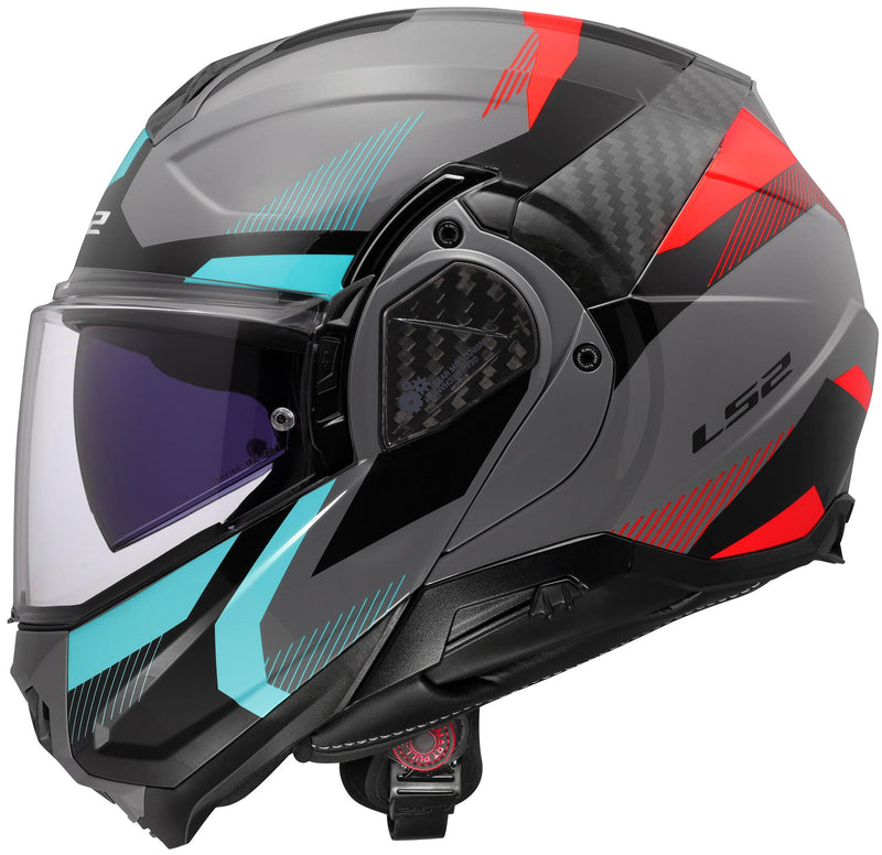 Load image into Gallery viewer, Ls2 opklaphelm ff910 advant ii triple helmet ff910 advant ii triple s gr blue red