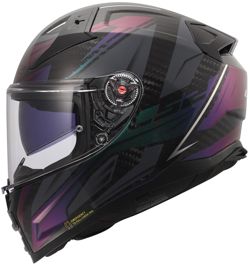 Load image into Gallery viewer, Ls2 integralhelm ff811 vector ii carbon savage helmet ff811 vector i c savage chameleon l