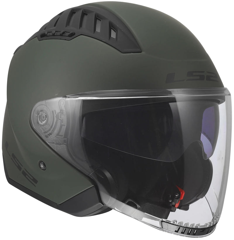 Load image into Gallery viewer, Ls2 jethelm of600 copter ii solid helmet of600 copter i military green gr. xxl