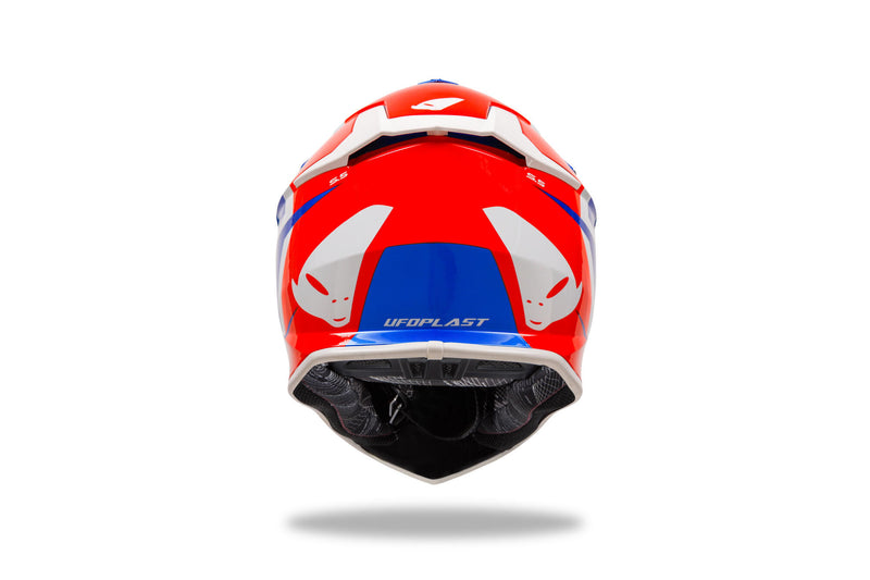 Load image into Gallery viewer, Ufo plast crosshelm intrepid helmet interpid m blue red