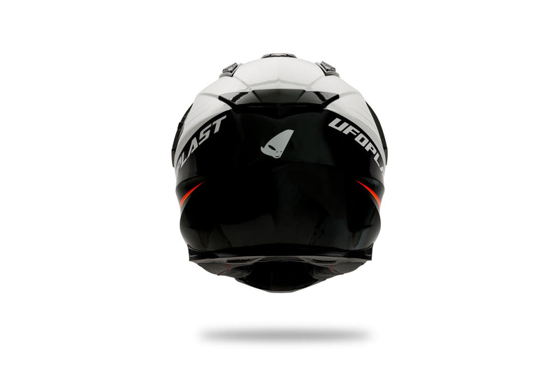 Load image into Gallery viewer, Ufo plast endurohelm aries helmet aries m white black