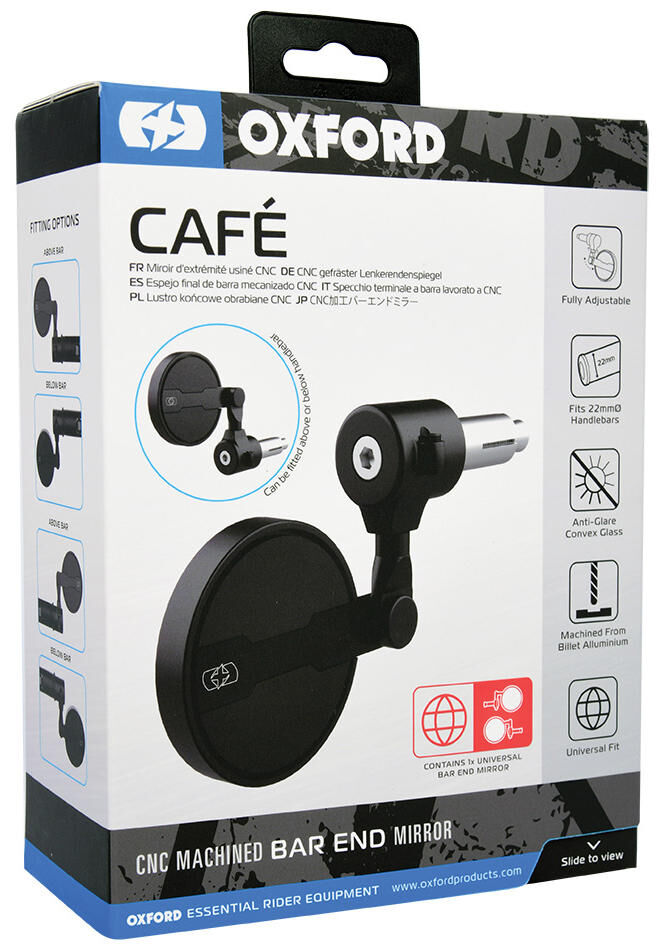 Load image into Gallery viewer, Oxford spiegel stuureinde universal handlebar mirror universal