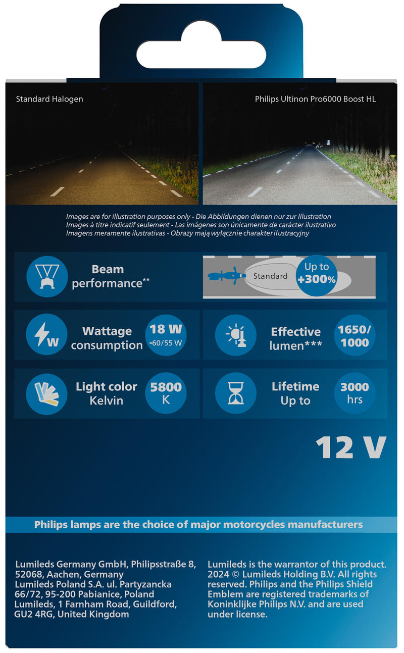 Load image into Gallery viewer, Philips led koplamp ultinon pro6000 boost h4 untinon pro 6000 led booster