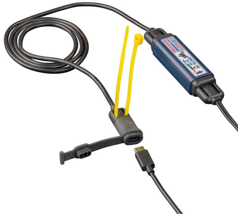 Load image into Gallery viewer, Tecmate usb-adapter usb-c-ladegerät usb-c charger optimate m. sae connection 200cm
