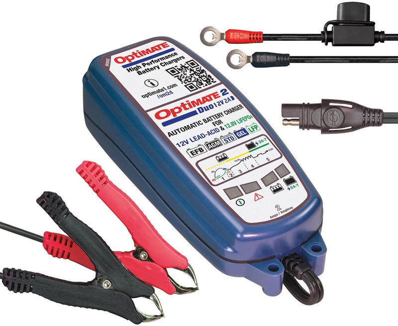 Load image into Gallery viewer, Tecmate batterieladegerät optimate 2 duo optimate 2 charger duo