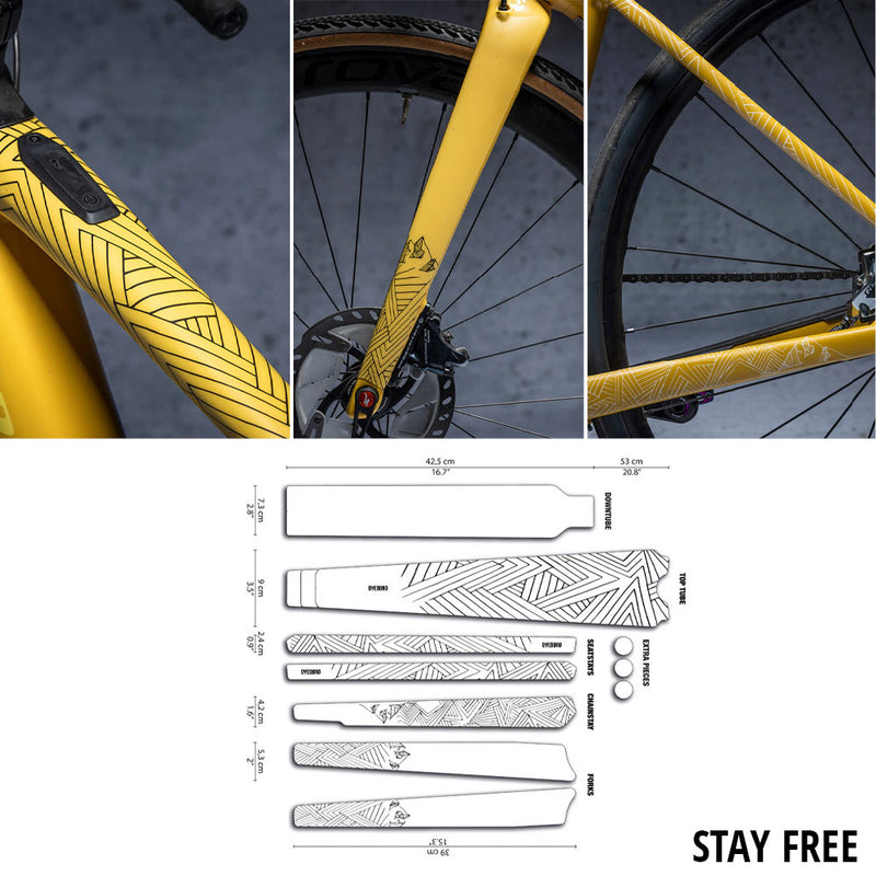 Load image into Gallery viewer, Dyedbro stay free gravel frame protection kit