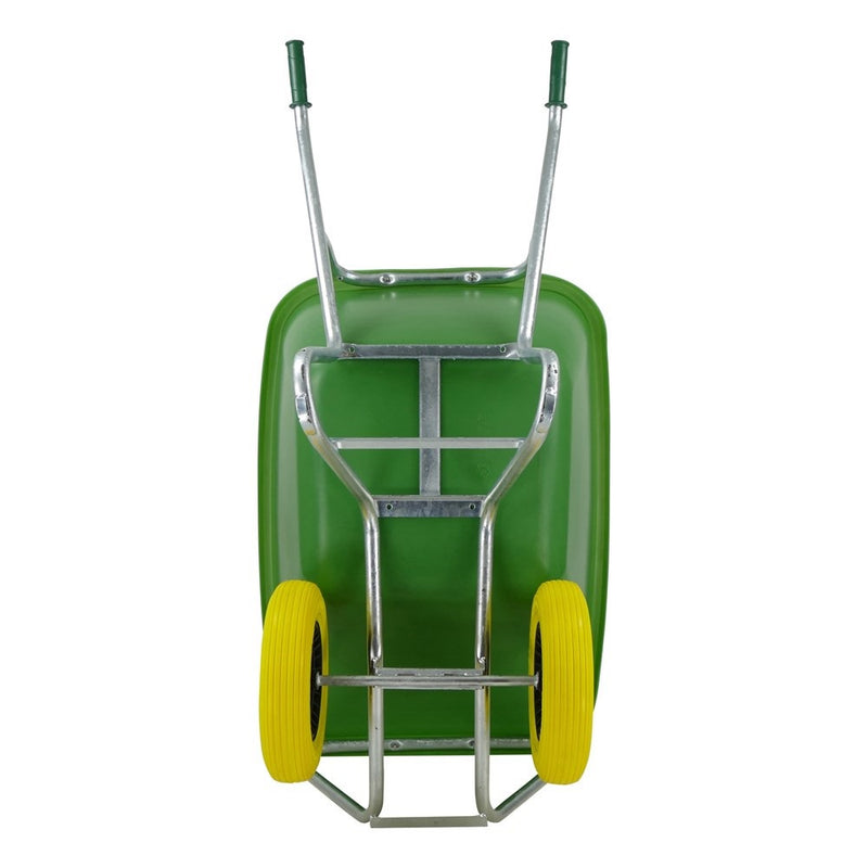 Load image into Gallery viewer, Fort producten kruiwagen f s 200l groen verz ond 2 nml wielen
