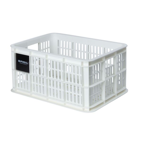 Load image into Gallery viewer, Basil fietskrat S - klein - 17.5 liter - wit
