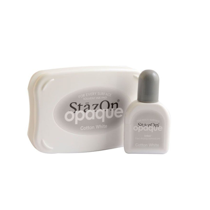 Load image into Gallery viewer, Tsukineko • stazon opaque ink pad cotton white
