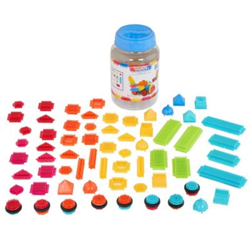 Load image into Gallery viewer, Bristle blocks in pot 80 stuks