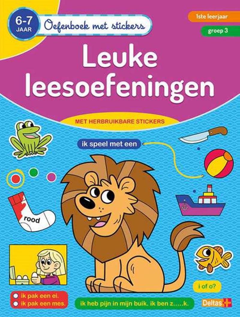 Load image into Gallery viewer, Deltas oefenboek met stickers- leuke lees