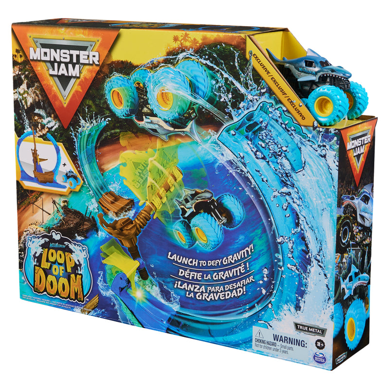 Load image into Gallery viewer, Monster jam megalodon loop of doom stuntspeelset