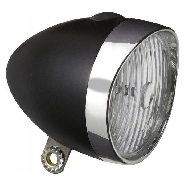 Load image into Gallery viewer, Edge koplamp retro 3 led - aan uit - incl. batterijen - zwart chroom