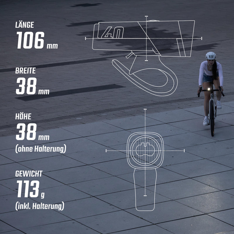 Load image into Gallery viewer, Sigma sport koplamp aura 40 sigma battery light aura