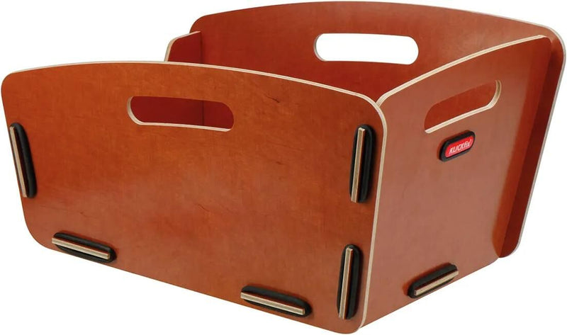 Afbeelding laden in galerijviewer, Klickfix mand radkiste 2 rear basket r k radkiste 2 wood,nature