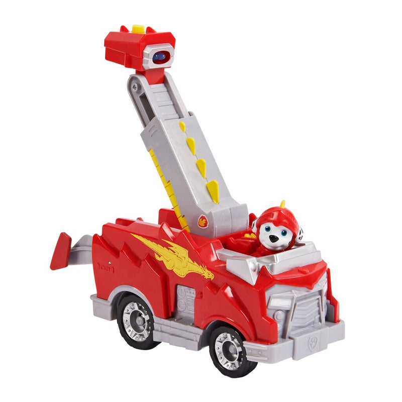 Afbeelding laden in galerijviewer, Paw Patrol Rescue Knights Marshall + Deluxe Voertuig