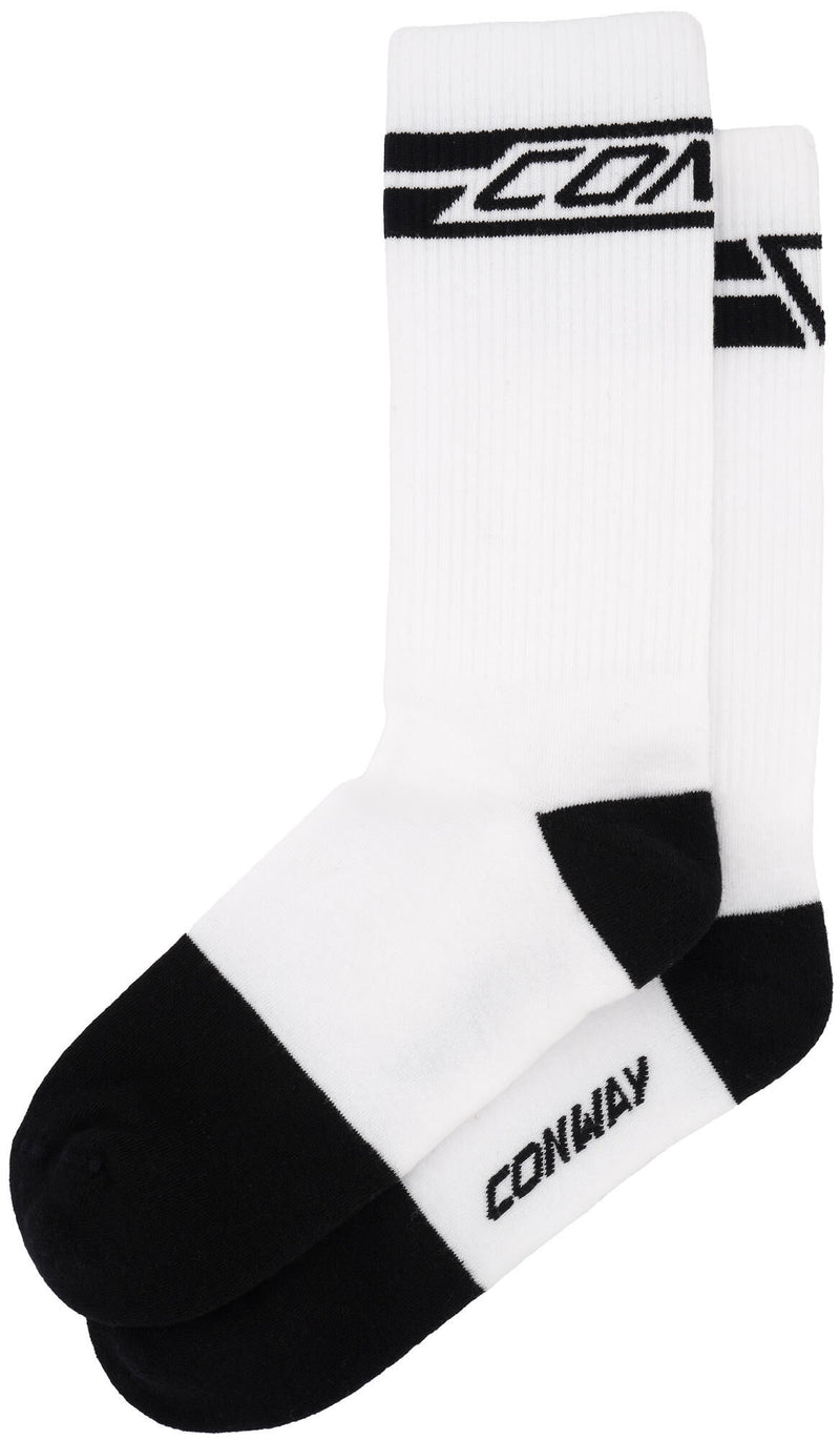 Afbeelding laden in galerijviewer, Conway sokken active socks high cut sock acti.high cut 36-39 white black