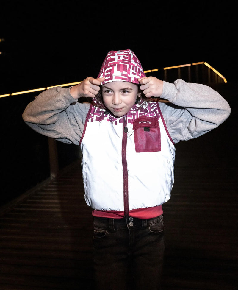 Load image into Gallery viewer, Wowow vest yoho jacket pink fr reflective children yoho pink gr.l