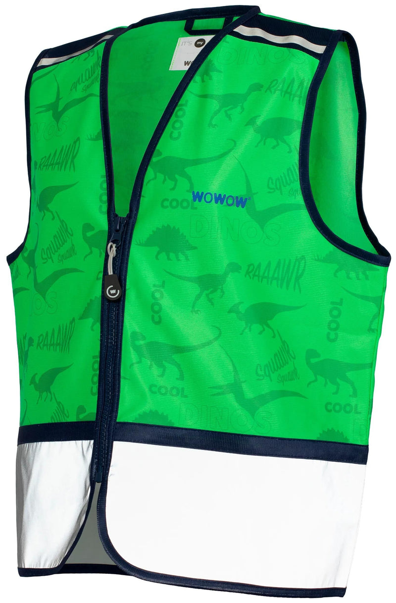 Load image into Gallery viewer, Wowow vest zippy jacket green reflective children zippy green gr. xs