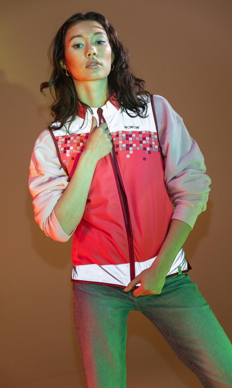 Load image into Gallery viewer, Wowow reflecterend vest amy jacket pink amy jacket amy pink gr.s