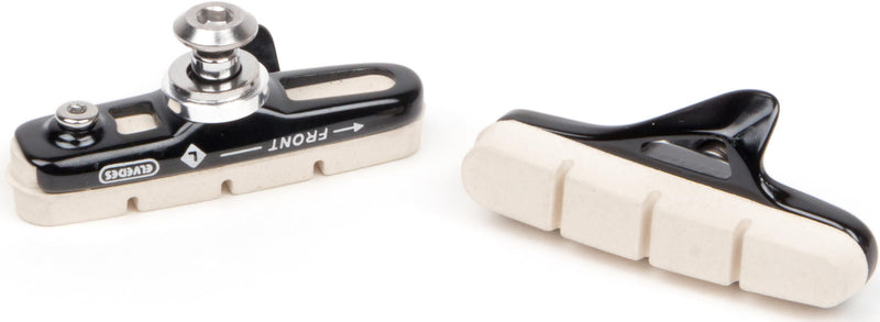 Load image into Gallery viewer, Elvedes velgremblokjes (1paar) Road55mm wit alu shm.6835-CARD