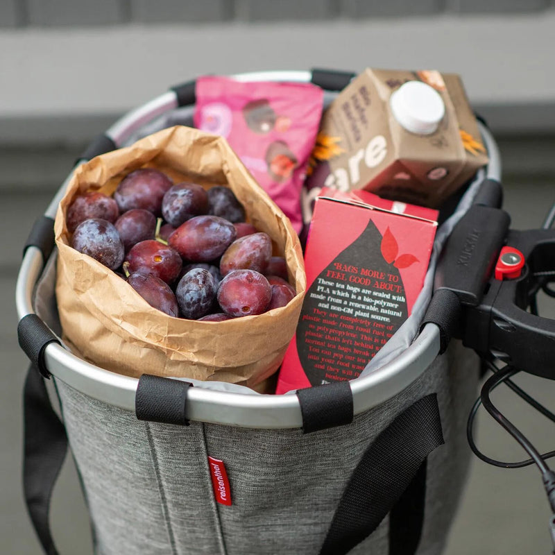 Afbeelding laden in galerijviewer, Reisenthel mand bikebasket shop.bag r k bikebasket twist sliver