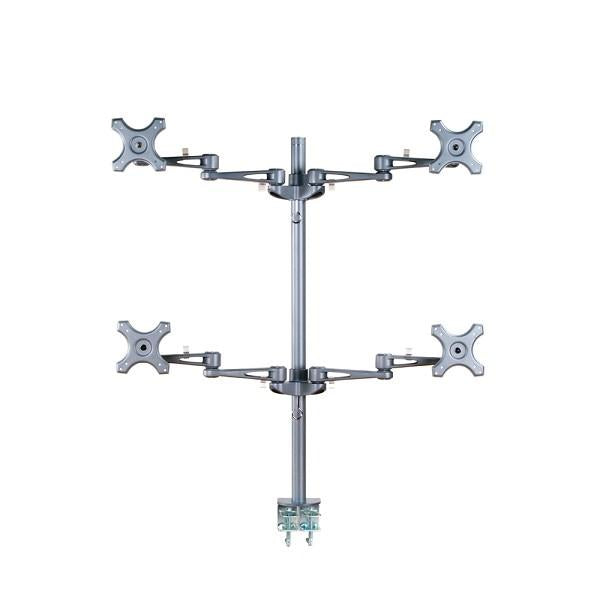 Load image into Gallery viewer, Neomounts fpma-d935d4 lcd bureausteun, 10-27 , 24 kg, 75x75 100x100 mm, 12cm, silver