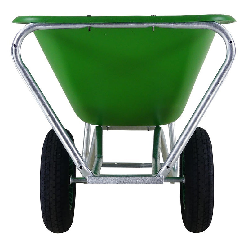 Load image into Gallery viewer, Fort producten kruiwagen f s 165l groen hdpe bak verz onderstel 2 wiel
