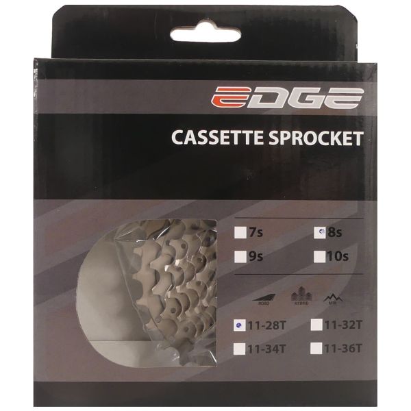 Load image into Gallery viewer, Edge cassette 8 speed cs-m5008 11-28t - zilver