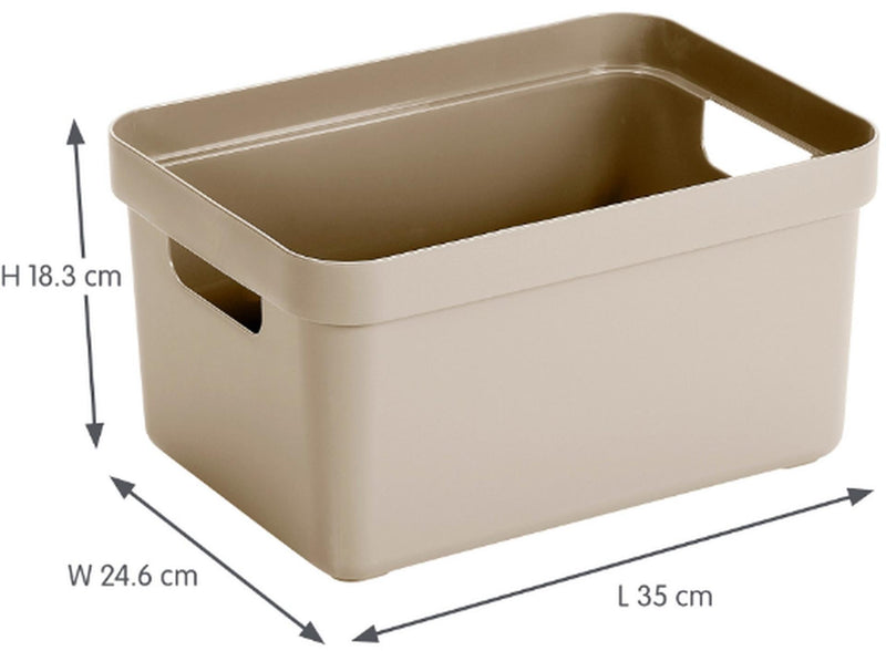 Afbeelding laden in galerijviewer, Sunware sigma home opbergbox 13l beige