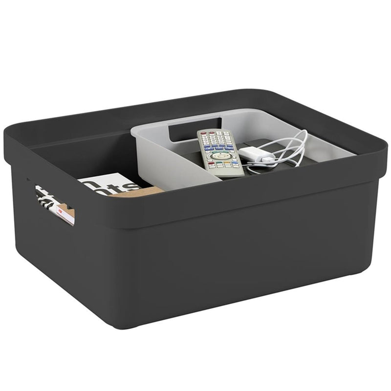 Load image into Gallery viewer, Sunware sigma home opbergbox 24l antraciet