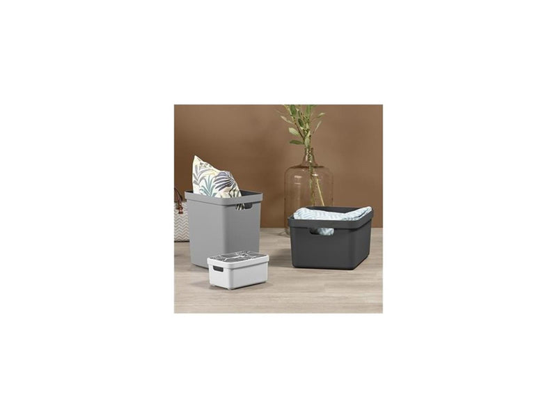 Load image into Gallery viewer, Sunware sigma home opbergbox 32l antraciet afmeting 44,4 x 34,2 x 24,2 cm
