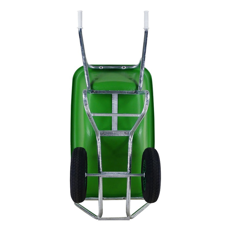 Load image into Gallery viewer, Fort producten kruiwagen f s 165l groen hdpe bak verz onderstel 2 wiel