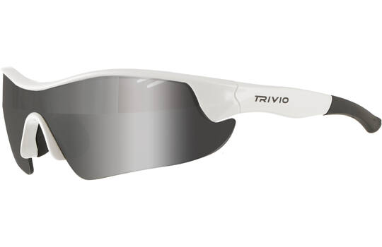 Afbeelding laden in galerijviewer, Trivio - fietsbril vento nova wit lens zwart mirror