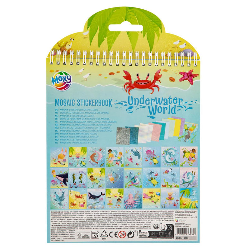 Load image into Gallery viewer, Moxy mosaic stickerboek underwaterworld