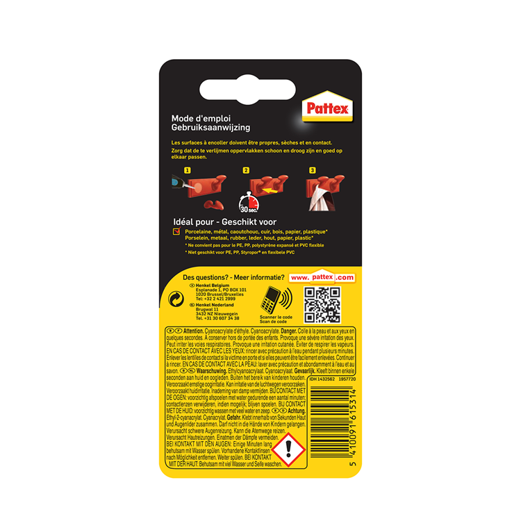 Load image into Gallery viewer, Pattex 1002038 - gold sec.lijm gel | 6 stuks
