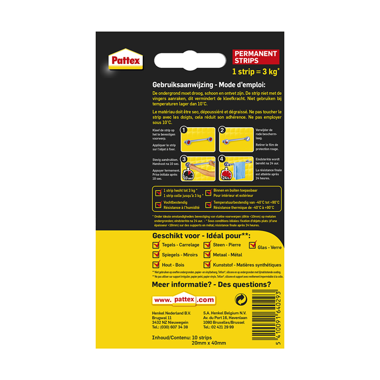 Load image into Gallery viewer, Pattex 1002601 - supermont.strip perman | 6 stuks