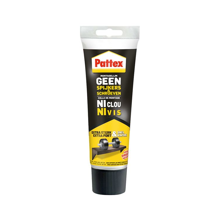 Load image into Gallery viewer, Pattex montagekit 250 g – geen spijkers schroeven – universale montgellijm binnen – extra sterk waterdicht – voor hout, metaal, steen meer
