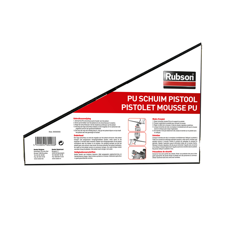 Load image into Gallery viewer, Rubson pu schuim pistool 1 st | pur-schuim pistool | pu pistool voor pur isolatie | pur isolatie pistool voor makkelijk gebruik | hoge precisie pu schuim doseringen!