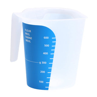 Load image into Gallery viewer, Maatbeker 1000 ml blauw dbp | 3 stuks