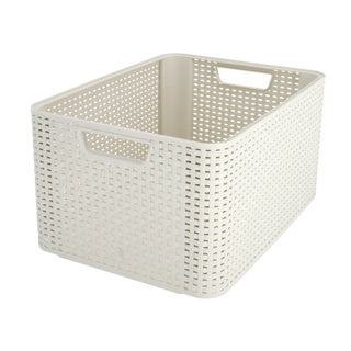 Load image into Gallery viewer, Curver style opbergmand maat l 30 l wit