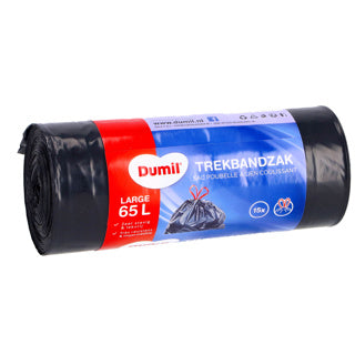 Load image into Gallery viewer, Dumil afvalzakken met trekband 65l 15 stuks | 5 stuks