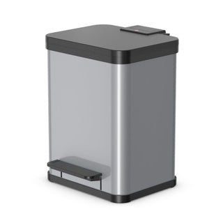 Load image into Gallery viewer, Hailo öko duo plus prullenbak - 2 x 9 l - zilver