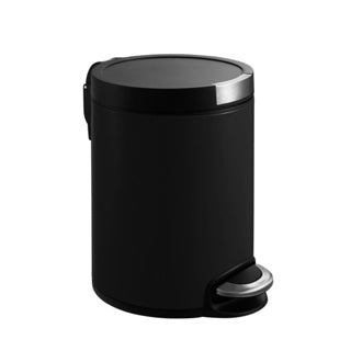 Load image into Gallery viewer, Eko - artistic pedaalemmer 5 liter - stainless steel plastic - mat zwart - prullenbak