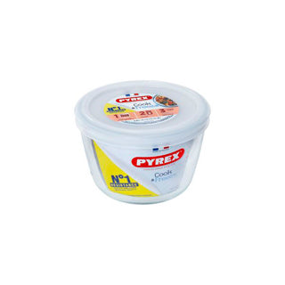 Load image into Gallery viewer, Pyrex schaal met kunststof deksel 0,6l