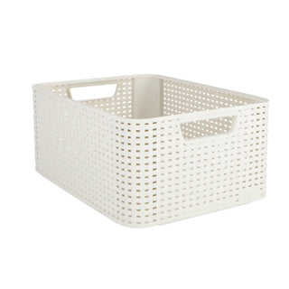 Load image into Gallery viewer, Curver style opbergmand maat m 18 l wit