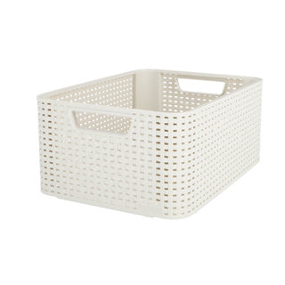 Load image into Gallery viewer, Curver style opbergmand maat m 18 l wit