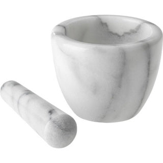 Load image into Gallery viewer, Westmark vijzel met stamper van marmer, hoog, binnendiameter: ca. 7,5 cm, gourmet, wit grijs, 69592260